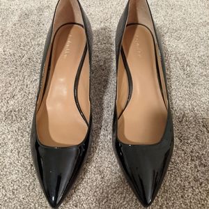 Calvin Klein patent pumps